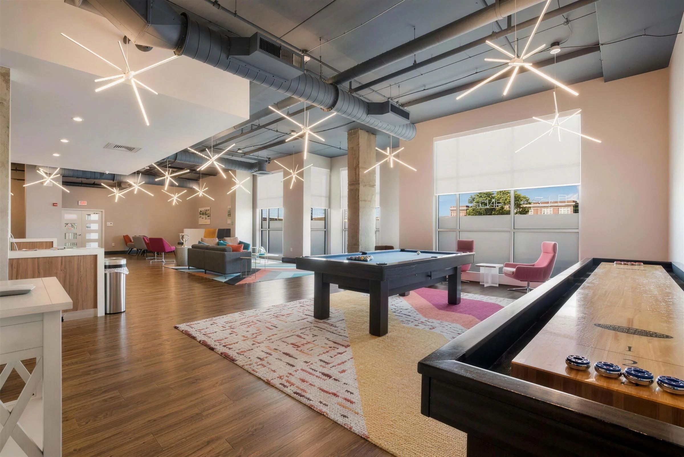 The resident lounge and game room